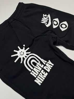 Nike Have A Nike Day Joggers Mens Small Black Graphic Sweatpants